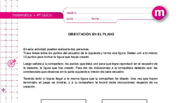 Juego: orientación en el plano Juego: orientación en el plano
