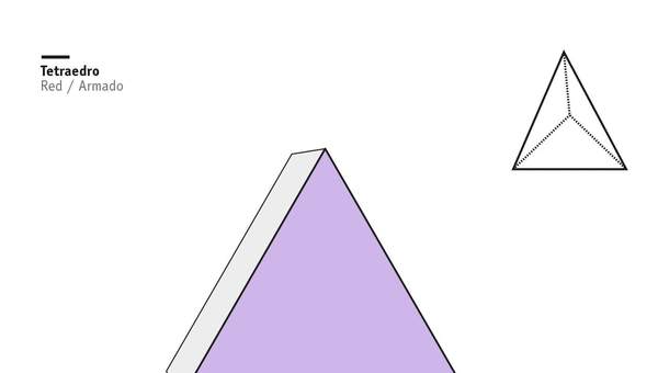 Red de un tetraedro Red de un tetraedro