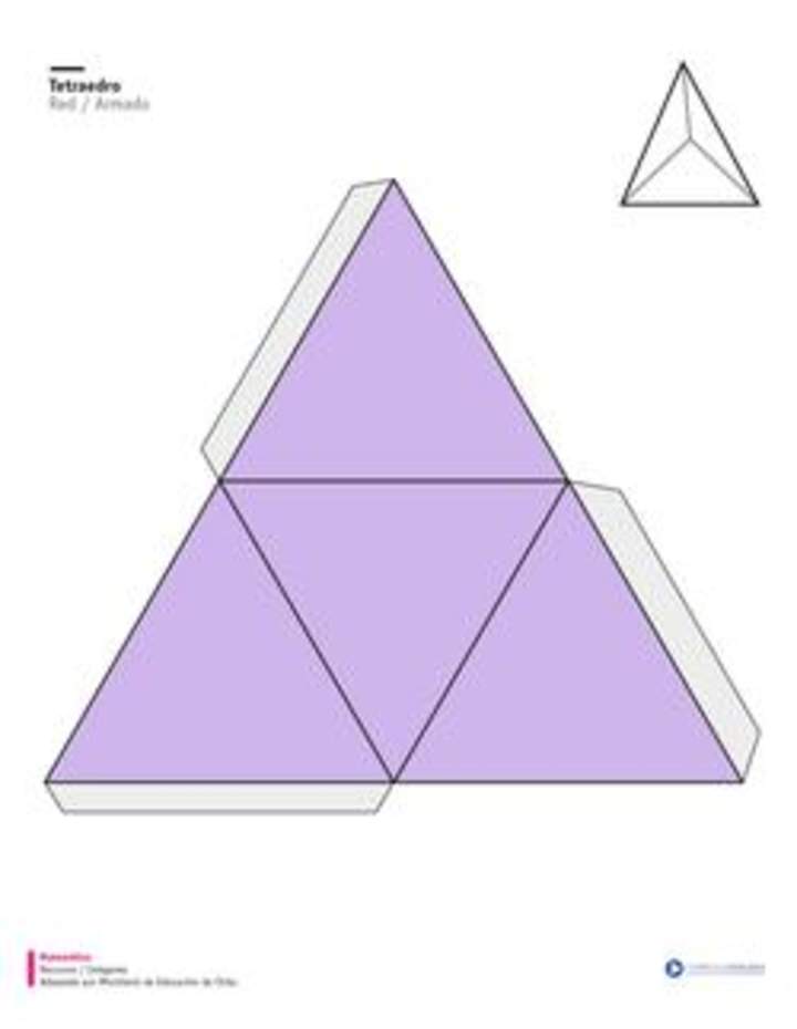 Red de un tetraedro Red de un tetraedro