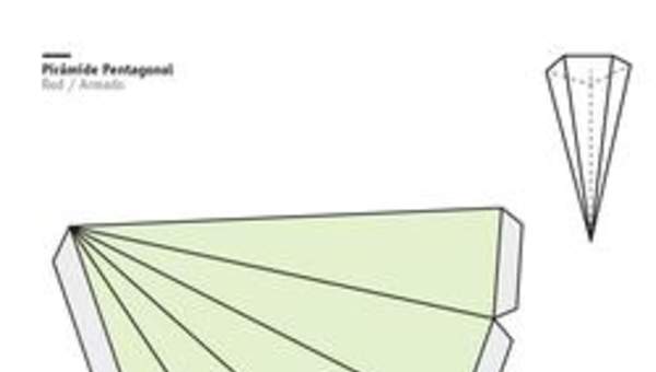 Red de una pirámide de base pentagonal Red de una pirámide de base pentagonal