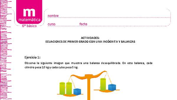 Ecuaciones y balanzas Ecuaciones y balanzas