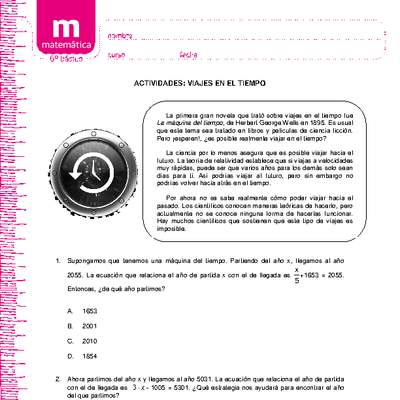 Viajes en el tiempo Viajes en el tiempo