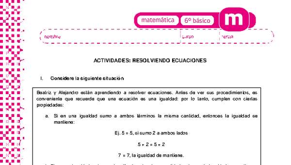 Resolviendo ecuaciones Resolviendo ecuaciones