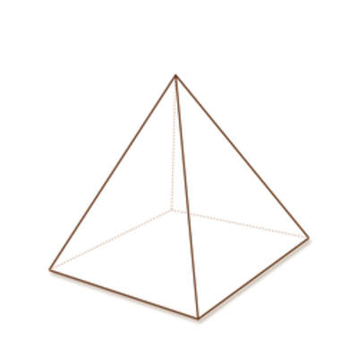 Pirámide de base cuadrada Pirámide de base cuadrada