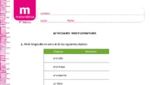 Medir longitudes Medir longitudes