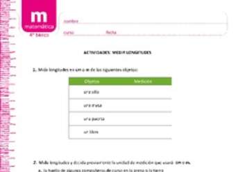 Medir longitudes Medir longitudes