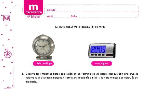 Mediciones de tiempo Mediciones de tiempo