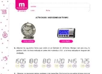 Mediciones de tiempo Mediciones de tiempo