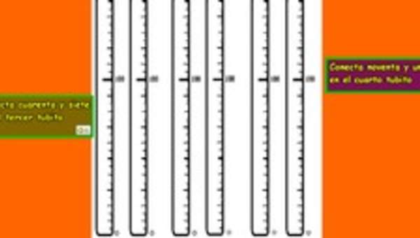 Leer y representar números en forma simbólica utilizando tubos