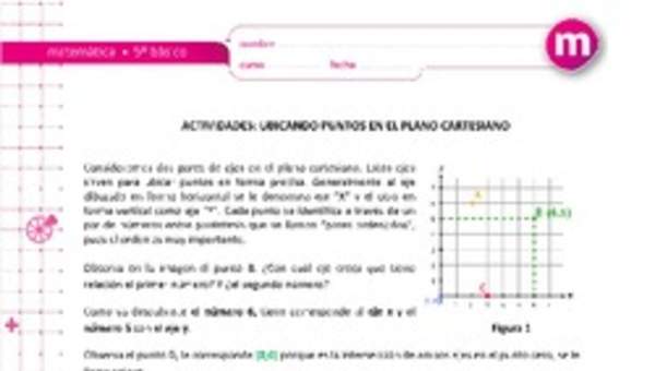 Ubicando puntos en el plano cartesiano Ubicando puntos en el plano cartesiano
