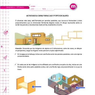Caras paralelas y perpendiculares Caras paralelas y perpendiculares