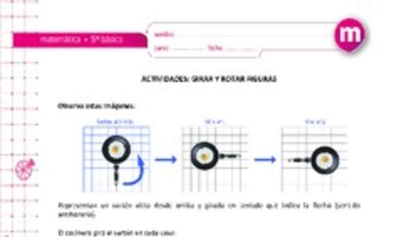 Girar y rotar figuras Girar y rotar figuras