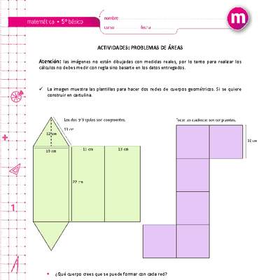 Problemas de áreas Problemas de áreas