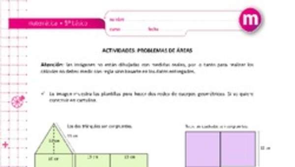 Problemas de áreas Problemas de áreas