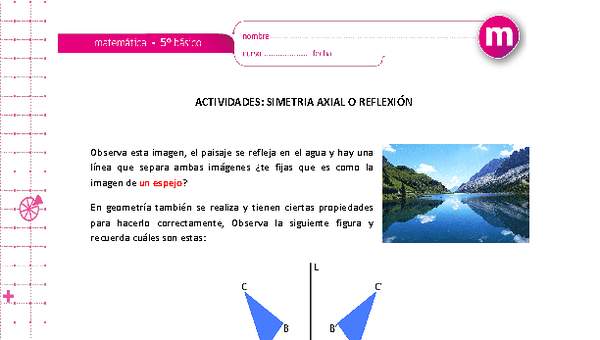 Simetría axial o reflexión