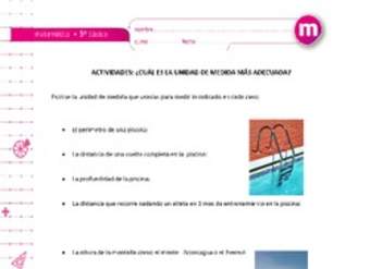 ¿Cuál es la unidad de medida más adecuada? ¿Cuál es la unidad de medida más adecuada?