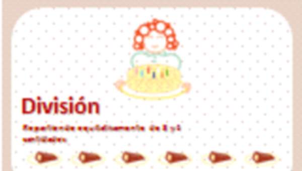 División. Repartiendo equitativamente en 3 y 4 cantidades División. Repartiendo equitativamente en 3 y 4 cantidades