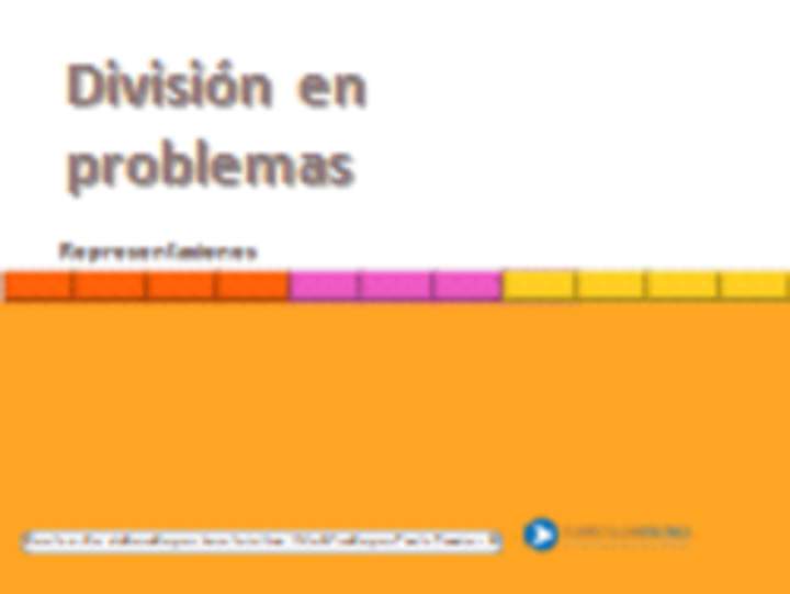 División en problemas, representaciones División en problemas, representaciones