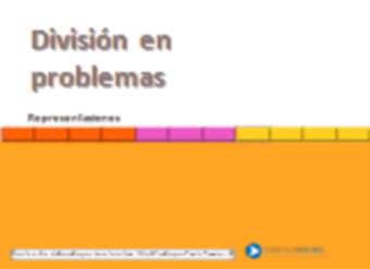 División en problemas, representaciones División en problemas, representaciones