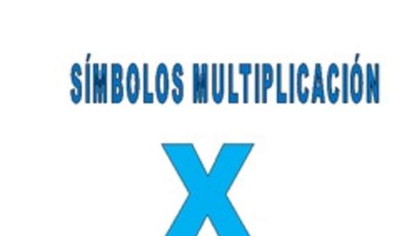 Símbolo multiplicación Símbolo multiplicación
