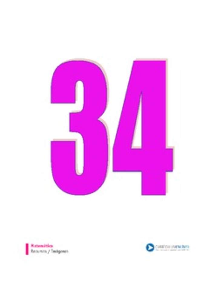 Número treinta y cuatro Número treinta y cuatro