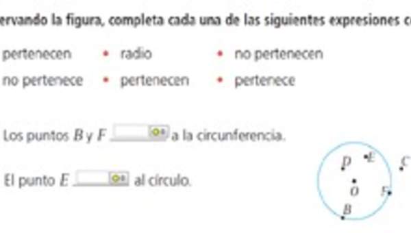 Puntos en la circunferencia y círculo (I) Puntos en la circunferencia y círculo (I)