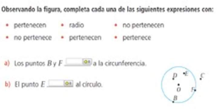 Puntos en la circunferencia y círculo (I) Puntos en la circunferencia y círculo (I)