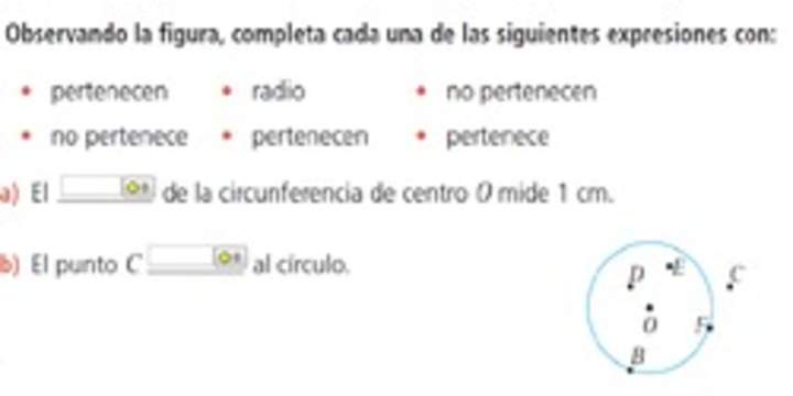 Puntos en la circunferencia y círculo (II) Puntos en la circunferencia y círculo (II)