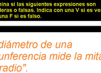 Identificar propiedades de los elementos de la circunferencia Identificar propiedades de los elementos de la circunferencia