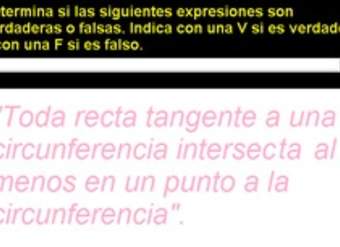 Identificar propiedades de los elementos de la circunferencia (III) Identificar propiedades de los elementos de la circunferencia (III)