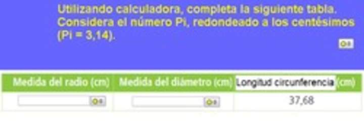 Cálculo de la medida del radio y del diámetro a partir de la medida de la longitud de una circunferencia Cálculo de la medida del radio y del diámetro a partir de la medida de la longitud de una circunferencia