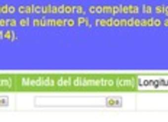 Cálculo de la medida del radio y del diámetro a partir de la medida de la longitud de una circunferencia Cálculo de la medida del radio y del diámetro a partir de la medida de la longitud de una circunferencia