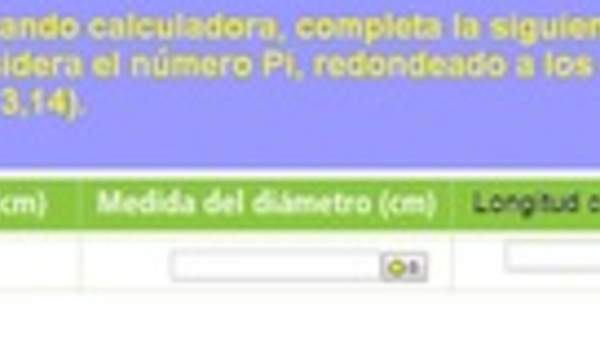 Cálculo de la medida del diámetro y perímetro de una circunferencia a partir de la medida del radio (II) Cálculo de la medida del diámetro y perímetro de una circunferencia a partir de la medida del radio (II)