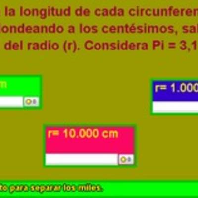 Cálculo de la longitud de una circunferencia (II) Cálculo de la longitud de una circunferencia (II)