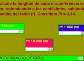 Cálculo de la longitud de una circunferencia (II) Cálculo de la longitud de una circunferencia (II)