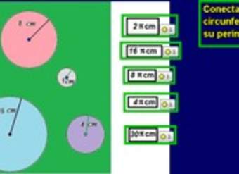 Unir circunferencias con perímetros (II) Unir circunferencias con perímetros (II)