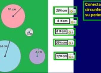 Unir circunferencias con perímetros (III) Unir circunferencias con perímetros (III)