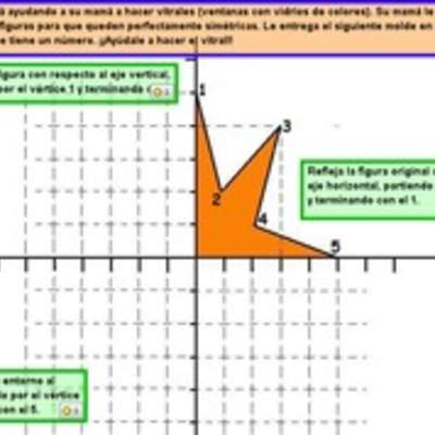 Reflexión de una figura respecto al eje horizontal y vertical Reflexión de una figura respecto al eje horizontal y vertical
