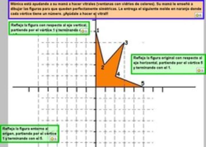 Reflexión de una figura respecto al eje horizontal y vertical Reflexión de una figura respecto al eje horizontal y vertical