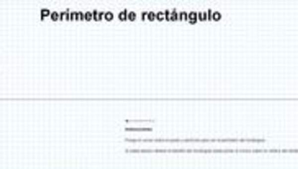 Perímetro de rectángulo Perímetro de rectángulo