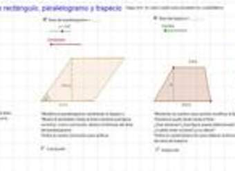 Área de rectángulo paralelogramo trapecio Área de rectángulo paralelogramo trapecio