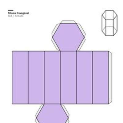 Red de un prisma regular de base hexagonal Red de un prisma regular de base hexagonal