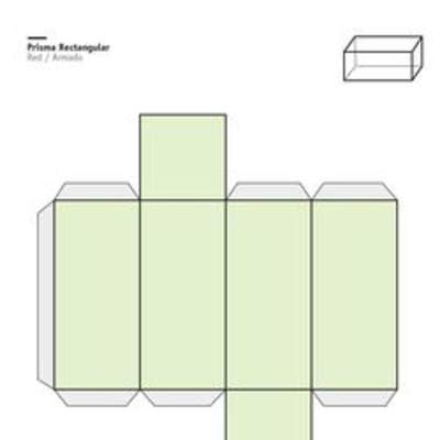 Red de un prisma de base rectangular Red de un prisma de base rectangular