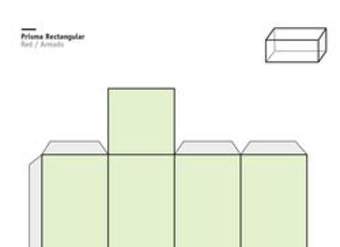 Red de un prisma de base rectangular Red de un prisma de base rectangular