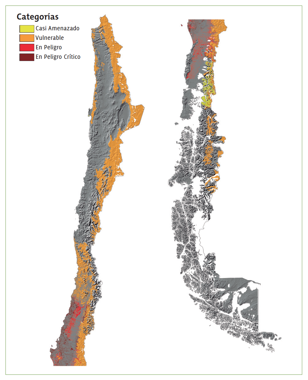 Estado de conservación de los ecosistemas terrestres de Chile (2017) Estado de conservación de los ecosistemas terrestres de Chile (2017)