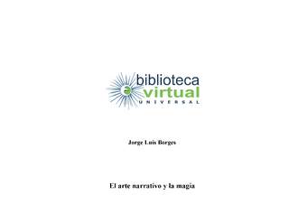 El arte narrativo y la magia