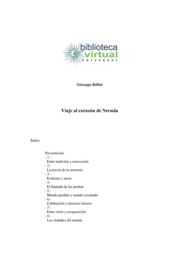 Viaje al corazón de Neruda