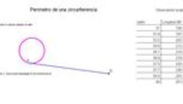 Perímetro de una circunferencia Perímetro de una circunferencia