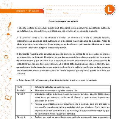 Comentario sobre mi película favorita Comentario sobre mi película favorita