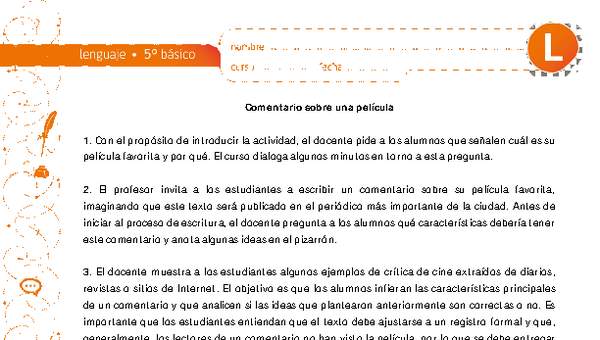 Comentario sobre mi película favorita Comentario sobre mi película favorita